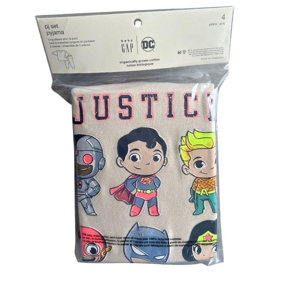 Gap x Justice League 4T 2 piece pjs - Picture 3 of 4